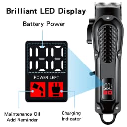 Barber Electric Hair Trimmer Men Rechargeable Cordless Beard Shaver Hair Length Adjustable Electric Hair Clipper Trimming Tool