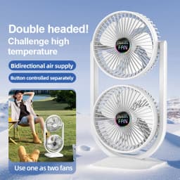USB Charging Desktop Fan Portable Rotatable Desktop Electric Fan Suitable For Outdoor Picnic Student Dormitory Office Home Use