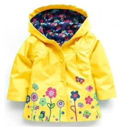Children's Clothing Coat Hooded Waterproof Jacket Boys Long Sleeve Rainwear For Spring And Autumn Windproof Outdoor Girl Clothes