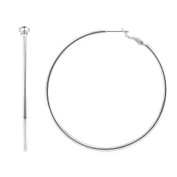 Eavva Women 14K Gold Plated Hoop Earrings Lady Classic Thin Hoops with 925 Sterling Silver Post Fashion Jewelry with Gift Box