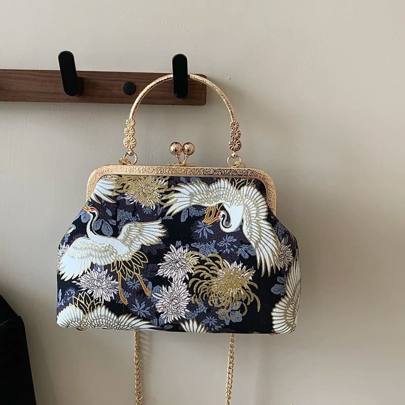 Silk Embroidery Crossbody Bag Patchwork National Style 2025 Hot Sale Bags for Women Hasp Simple Fashion Women's Handbags