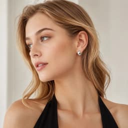 Hoop Earring Elegant Chunky Design Europe Fine Jewerly For Women Men Vintage Gift In Real 925 Sterling Silver