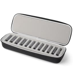 Grooming Clipper Blade Home Storage Case Holder Organizer - Hard Travel Carrying Storage Holds 12 Blades Bag