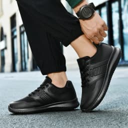 Chef Shoes Non-Slip Four Seasons Breathable Hotel Kitchen Work Shoes Light Outdoor Men's Plus Size Casual Sports Walking Shoes