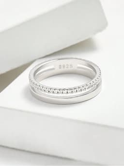 925 Sterling Silver Classic Gorgeous Sparkling Zircon Ring For Women Engagement Wedding Luxury Fashion High Quality Fine Jewelry