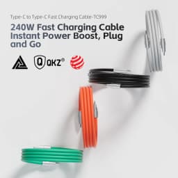 QKZ Type C 240W Super Fast Charging Cable PD 240W Flash Charging QKZ TC999 USBC Cable for Samsung iPhone 16 15Pro Xiaomi Tablet