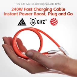 QKZ Type C 240W Super Fast Charging Cable PD 240W Flash Charging QKZ TC999 USBC Cable for Samsung iPhone 16 15Pro Xiaomi Tablet