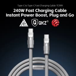 QKZ Type C 240W Super Fast Charging Cable PD 240W Flash Charging QKZ TC999 USBC Cable for Samsung iPhone 16 15Pro Xiaomi Tablet