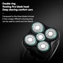 Kemei T378 Electric Head Shavers for Bald Men Professional 10000 RPM Cordless USB Rechargeable Razors Shaver Machine for Head