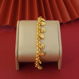 24k Gold-Plated Copper Bracelets,Heart Locket Charm Suitable For Women To Wear Wedding Party Gifts On A Daily Basis