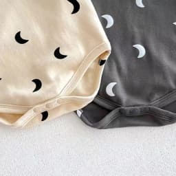 Ircomll 2 pcs Spring Fall Infant Baby Bodysuits & One-Pieces Moon Print Cotton Long Sleeves Baby Bodysuits Uniesx Baby Clothes