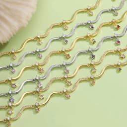 18K Gold Plated Brass Sweet Retro Heart shaped Small Pendant Wave shaped Necklace Neutral Couple Copper Metal Jewelry