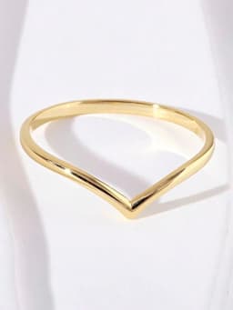 925 Sterling Silver Fashion Simplicity Classic Smooth V-shaped Ring For Women Engagement Wedding High Quality Fine Jewelry