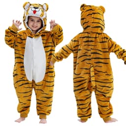 MICHLEY Carnaval Capybara Flannel Blanket Sleepers Onesie Hooded Children Costume Clothes Jumpsuit Sleepwear For Boys Girls