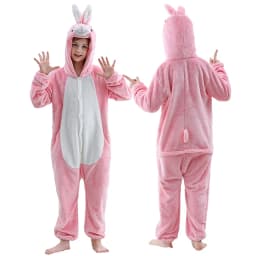 MICHLEY Carnaval Capybara Flannel Blanket Sleepers Onesie Hooded Children Costume Clothes Jumpsuit Sleepwear For Boys Girls