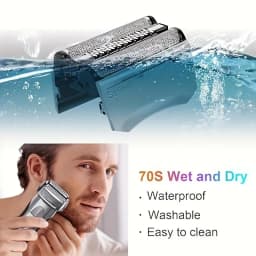 1pc Series 7 70S Electric Shaver Head Replacement, Compatible With Braun Series 7 Shavers 720cc, 730cc, 735s, 750cc, 760cc, 790c