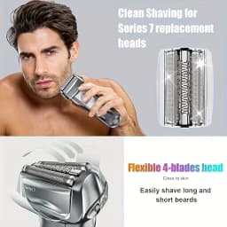 1pc Series 7 70S Electric Shaver Head Replacement, Compatible With Braun Series 7 Shavers 720cc, 730cc, 735s, 750cc, 760cc, 790c