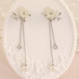 EVISPOL Elegant Floral Dangle Earrings for Women,Chic Artistic Design with 14K Golden Plated, 925 Sterling Silvery Posts Earring