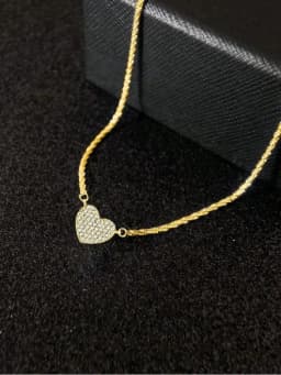 925 Sterling Silver Fashion Full Zircon Love Heart Necklace For Women Engagement Wedding Luxury High Quality Fine Jewelry