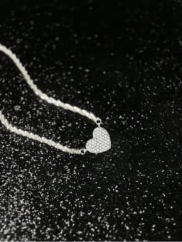 925 Sterling Silver Fashion Full Zircon Love Heart Necklace For Women Engagement Wedding Luxury High Quality Fine Jewelry