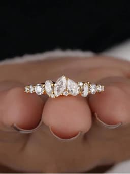 925 Sterling Silver Classic Marquise Water Drop Zircon Ring For Women Engagement Wedding Luxury High Quality Fine Jewelry