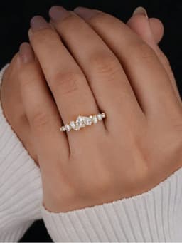 925 Sterling Silver Classic Marquise Water Drop Zircon Ring For Women Engagement Wedding Luxury High Quality Fine Jewelry