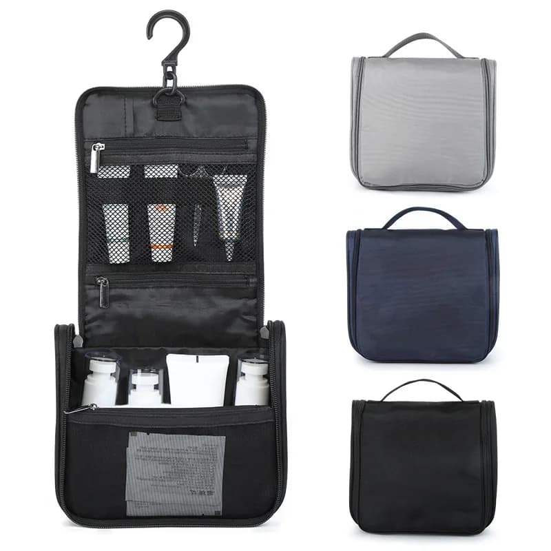 Multifunction Hanging Flip Men Travel Toiletry Bags Portable Pockets Water-Resistan Portable Shaving Kit Storage Make Up Bags