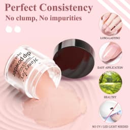 Dip Powder Set 4 Colors Classic Pink Nude Brown Neutral Skin Dip Powder Nail Kit with 3PCS Liquid for Manicure Salon DIY Gift