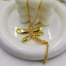 2025 Summer Hot Selling High Quality Golden Dragonfly Sweater Chain Jewelry Accessories, Surprise Gifts for Friends