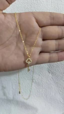 Jkeli S925 Sterling Silver Shiny Zircon Cute Key Pendant Necklace for Women Fashion Simple Daily Wear Choker Jewelry Accessories
