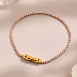 Liora Luxury Stainless Steel Full Multi-Color Zircon Tennis Bracelet For Women Charm Wedding Engagement Thin Chain Wrist Jewelry