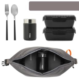1pc Larger Capacity Lunch Bag Leakproof Cooler Bag Food Lunch Containers Hand-held Bento Bag For School, Work, Office, Picnic