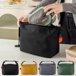 1pc Larger Capacity Lunch Bag Leakproof Cooler Bag Food Lunch Containers Hand-held Bento Bag For School, Work, Office, Picnic