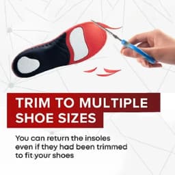 220+ Lbs Heavy Duty High Arch Support Insoles for Men Women Shock Absorbing Shoe Inserts for Flat Feet Standing All Day Insole