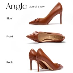 C-H Woman shoes High Heels New Pointed Metal Buckle Party Carnival Women's Shoes 9cm