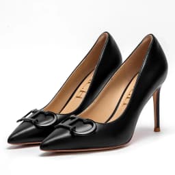 C-H Woman shoes High Heels New Pointed Metal Buckle Party Carnival Women's Shoes 9cm