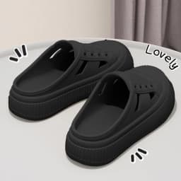 Smile Women's Sandals Comfortable Soft Cave Shoes Summer New Thick-soled EVA Sandals Breathable Non-slip Sandals Elevated Shoes