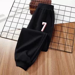 Children Football Number Trousers Boys Spring and Autumn Long Pants Elastic Band Sports Pants 7-10T