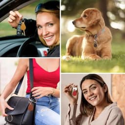 10 PCS Leather Keychain PU Leather Key Fobs With Rivets And Keychain Ring Sublimation Keychain Blanks
