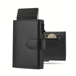 Men's Wallet with Coin Case RFID Protection Slim Wallet Card Wallet Small Credit Cards Credit Card Wallet