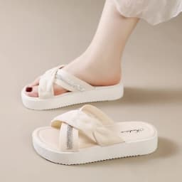 2026 Summer New Fashion Women Shoes Slippers Comfortable Platform Shoe High Heels Leisure Flower Outdoor Beach Slipper Women