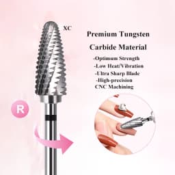 Professional Carbide Tungsten Nail Drill Bit For Hard Thick Gel Removal Acrylic Nail Bit Electric Drills File Manicure Accessory