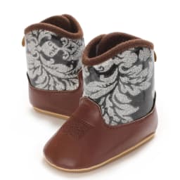 Baby Cowboy Boots - Western Style | Soft soled First Walking Shoes for Newborns and Preschoolers