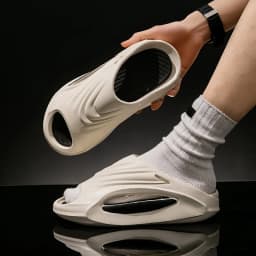 "New Unisex Sport Slides - Thick Sole Anti-Slip Motorcycle Sandals for Men/Women, Beach Basketball Outdoor Summer Footwear