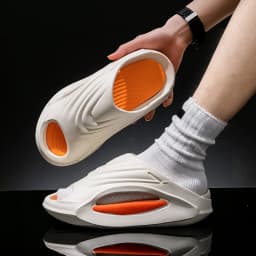 "New Unisex Sport Slides - Thick Sole Anti-Slip Motorcycle Sandals for Men/Women, Beach Basketball Outdoor Summer Footwear