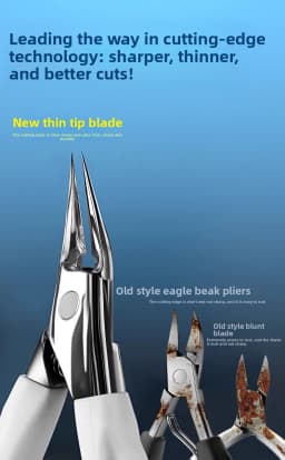 Specialized Nail Clipper Nail Care Tool Angled Nail Clipper for Toenails & Fingernails Single-Pair High-Quality Eagle-Beak Plier