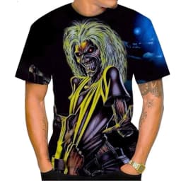 Living Dead Band 3D Print Sport Quick Dry Breathable Men T-shirt Hip Hop Rock Heavy Metal Street Fans Parent-child Short Sleeve