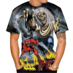 Living Dead Band 3D Print Sport Quick Dry Breathable Men T-shirt Hip Hop Rock Heavy Metal Street Fans Parent-child Short Sleeve