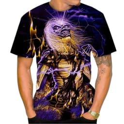 Living Dead Band 3D Print Sport Quick Dry Breathable Men T-shirt Hip Hop Rock Heavy Metal Street Fans Parent-child Short Sleeve