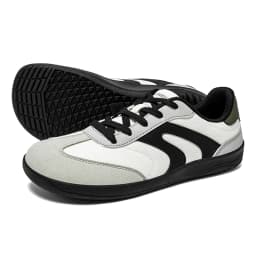 HOBIBEAR Barefoot Wide Toe Sneakers Unisex Zero Drop Minimalist Canvas Shoes Non Slip Lace Up Walking Sneaker